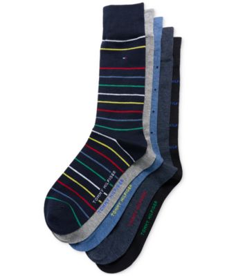 Tommy Hilfiger - Men's Crew Length Dress Socks, Assorted Patterns, Pack of 5