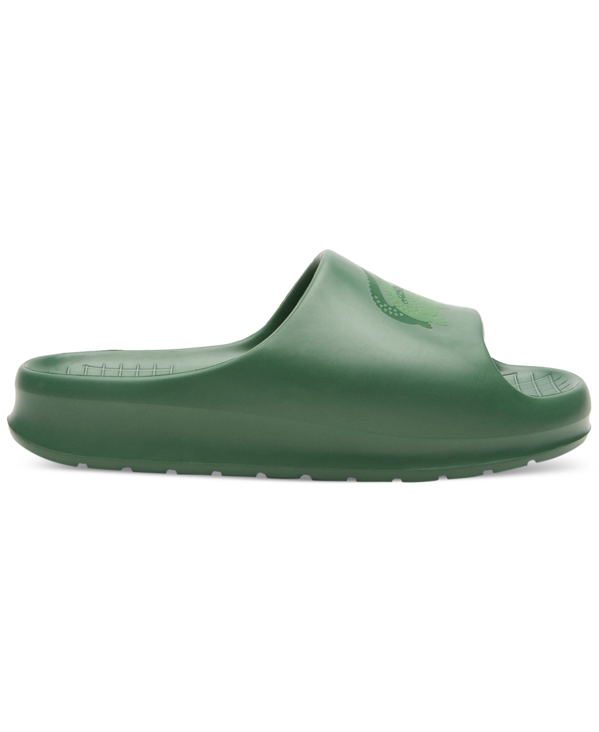 Shop Lacoste Men's Croco 2.0 Evo Slip-on Slide Sandals In Green,green