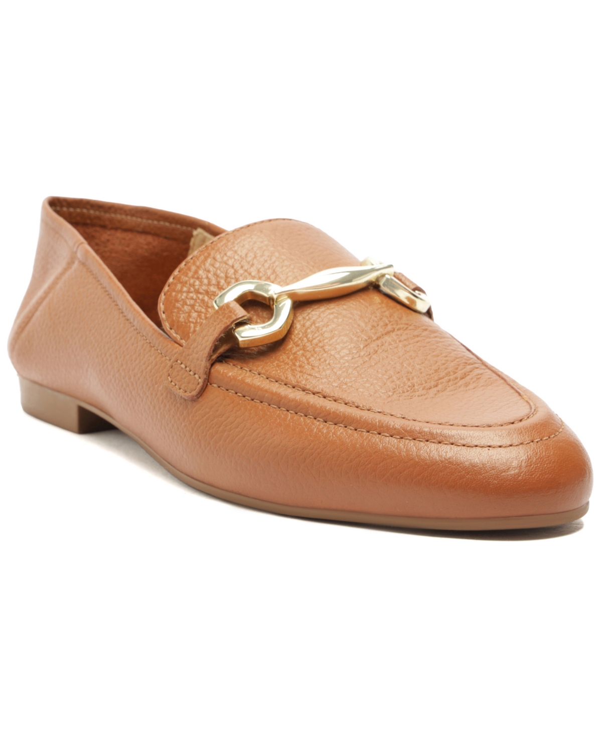 Shop Arezzo Women's Emma Rounded Toe Loafers In Roast Caramel