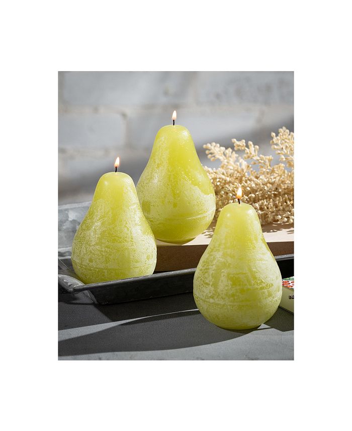 Vance Kitira 4.5" Pear Candles Kit, Set of 3 Macy's