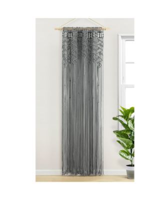 Boho Macrame Leaf Cotton Window Curtain/ Room Divider/Wedding Backdrop/Wall Decor