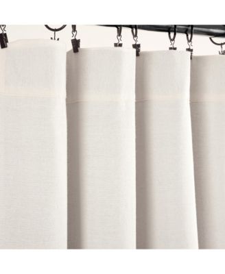 Linen Button 100% Lined Blackout Window Curtain Panel