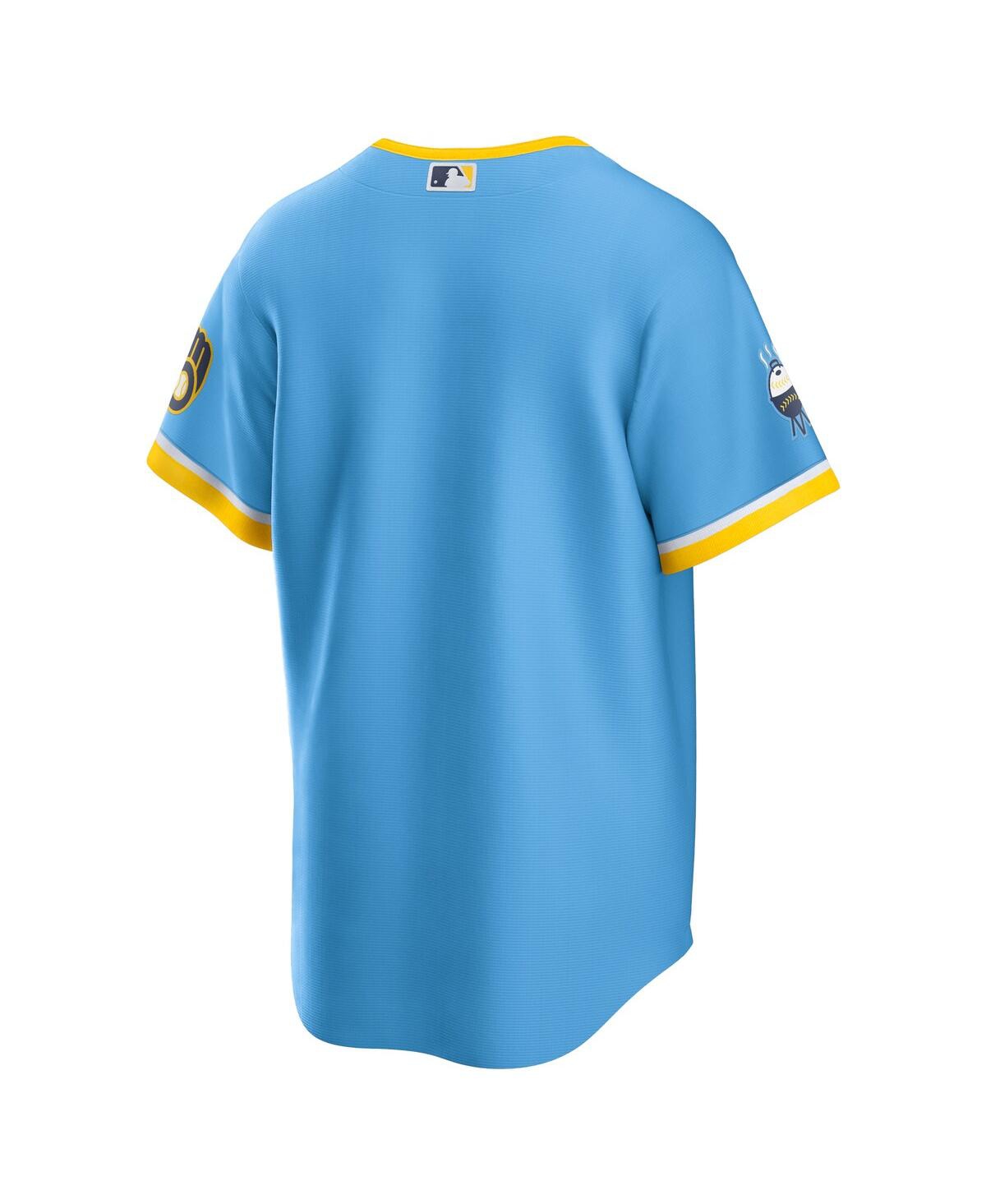 Men's NikeMilwaukee Brewers 2022 City Connect Replica Team Jersey - Powder Blue
