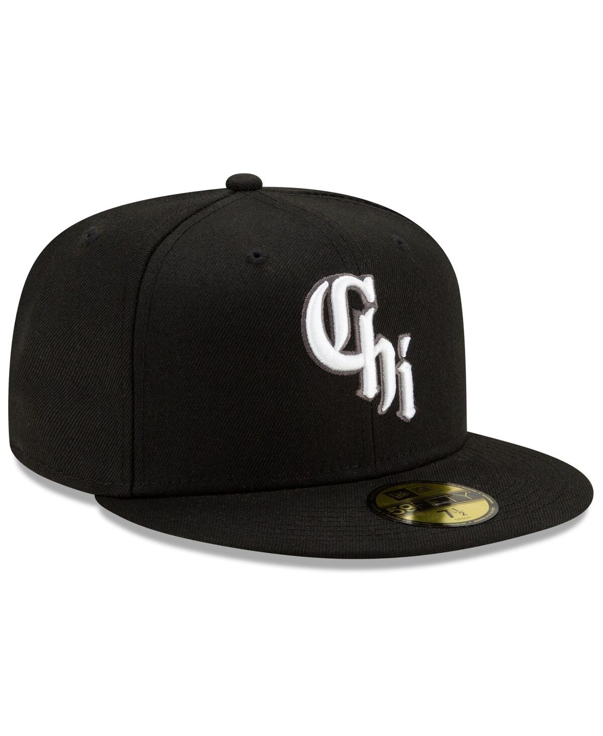Men's New EraChicago White Sox 2021 City Connect 59FIFTY Fitted Hat - Black