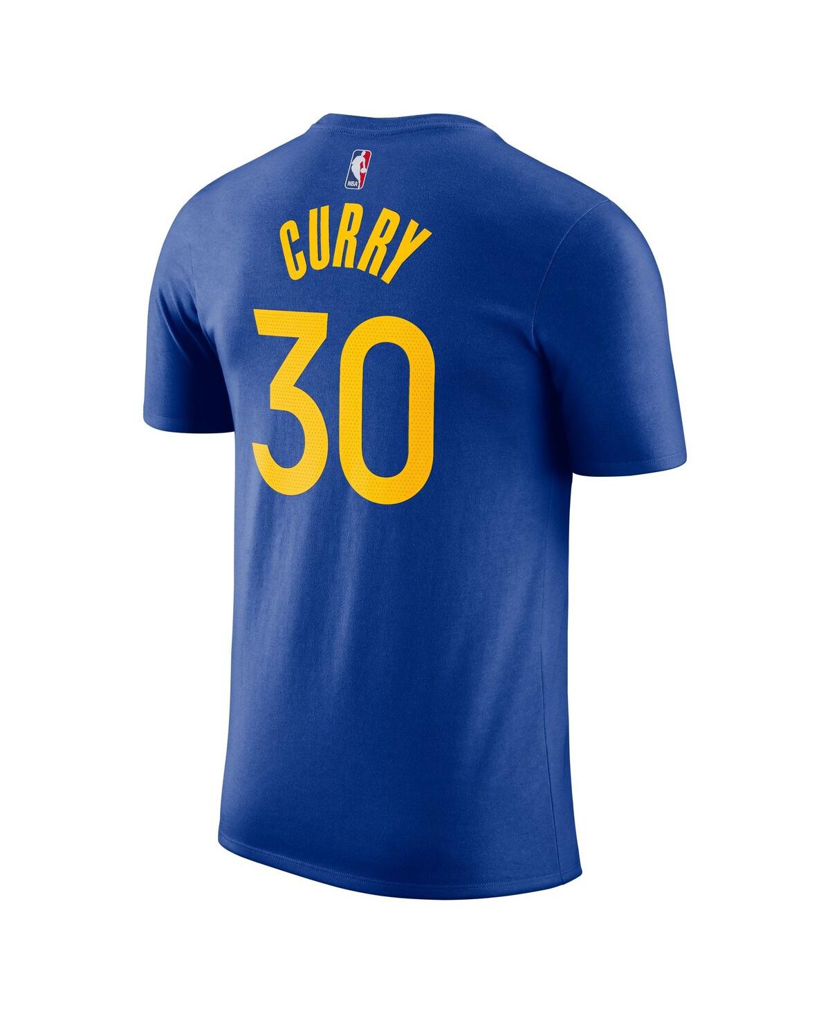 Men's Nike Stephen CurryGolden State Warriors Icon 2022/23 Name and Number T-shirt - Royal