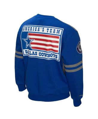 Men's Royal Dallas Cowboys All Over 2.0 Pullover Sweatshirt