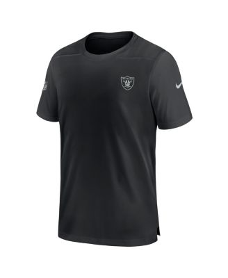 Men's Black Las Vegas Raiders Sideline Coach Performance T-shirt