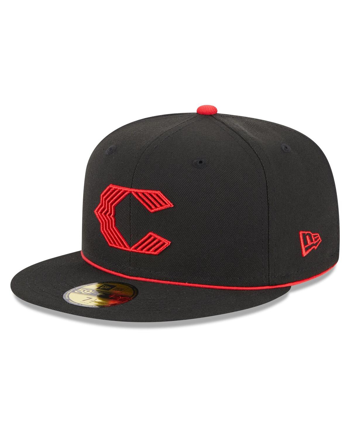 Shop New Era Men's  Black Cincinnati Reds 2023 City Connect 59fifty Fitted Hat