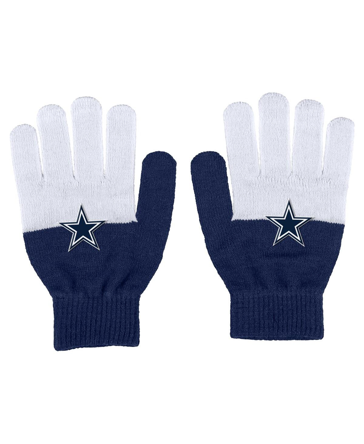 Women's Wear by Erin Andrews Dallas Cowboys Color-Block Gloves - Navy, White