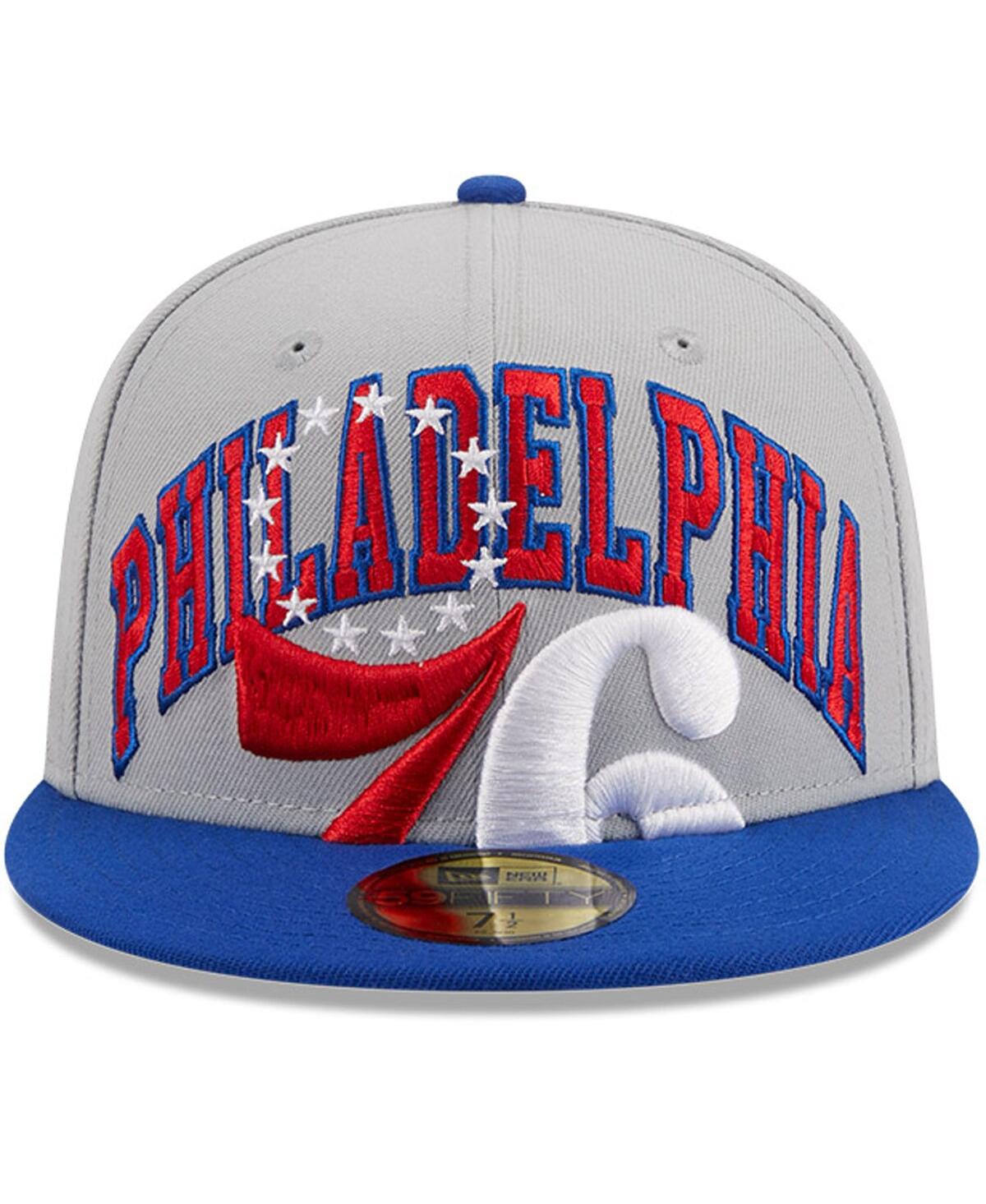 Men's New Era Royal Philadelphia 76ers Tip-Off Two-Tone 59FIFTY Fitted Hat - Royal