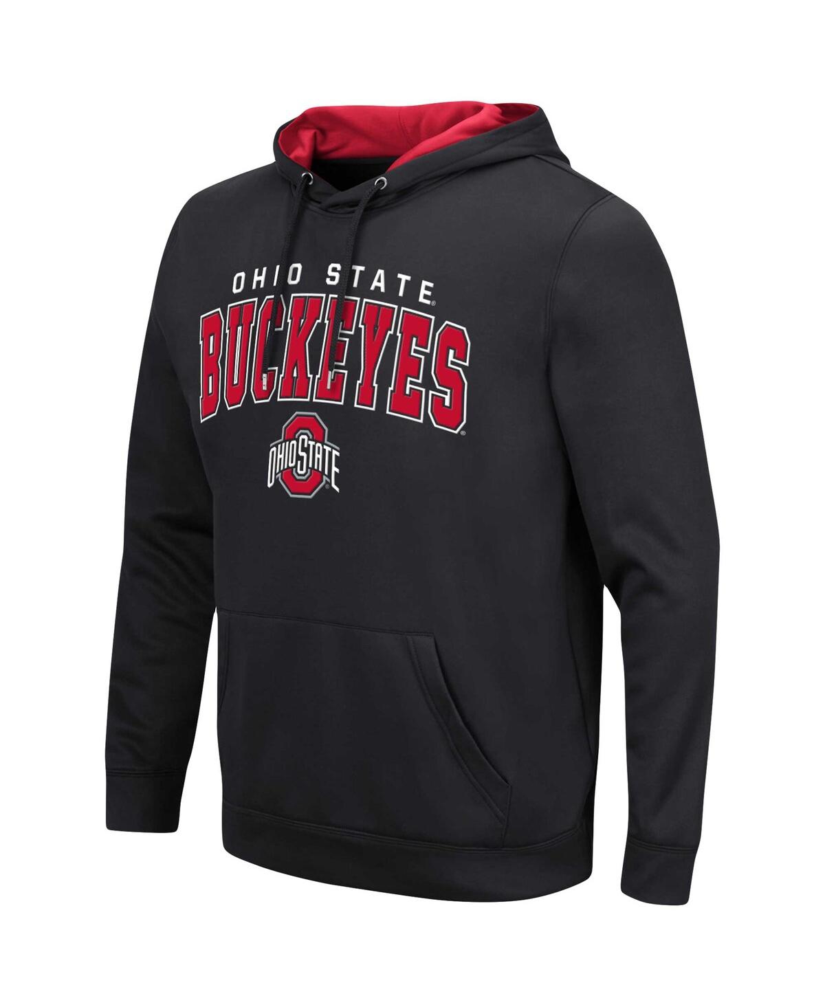 Colosseum Men's Ohio State Buckeyes Resistance Pullover Hoodie In Scarlet