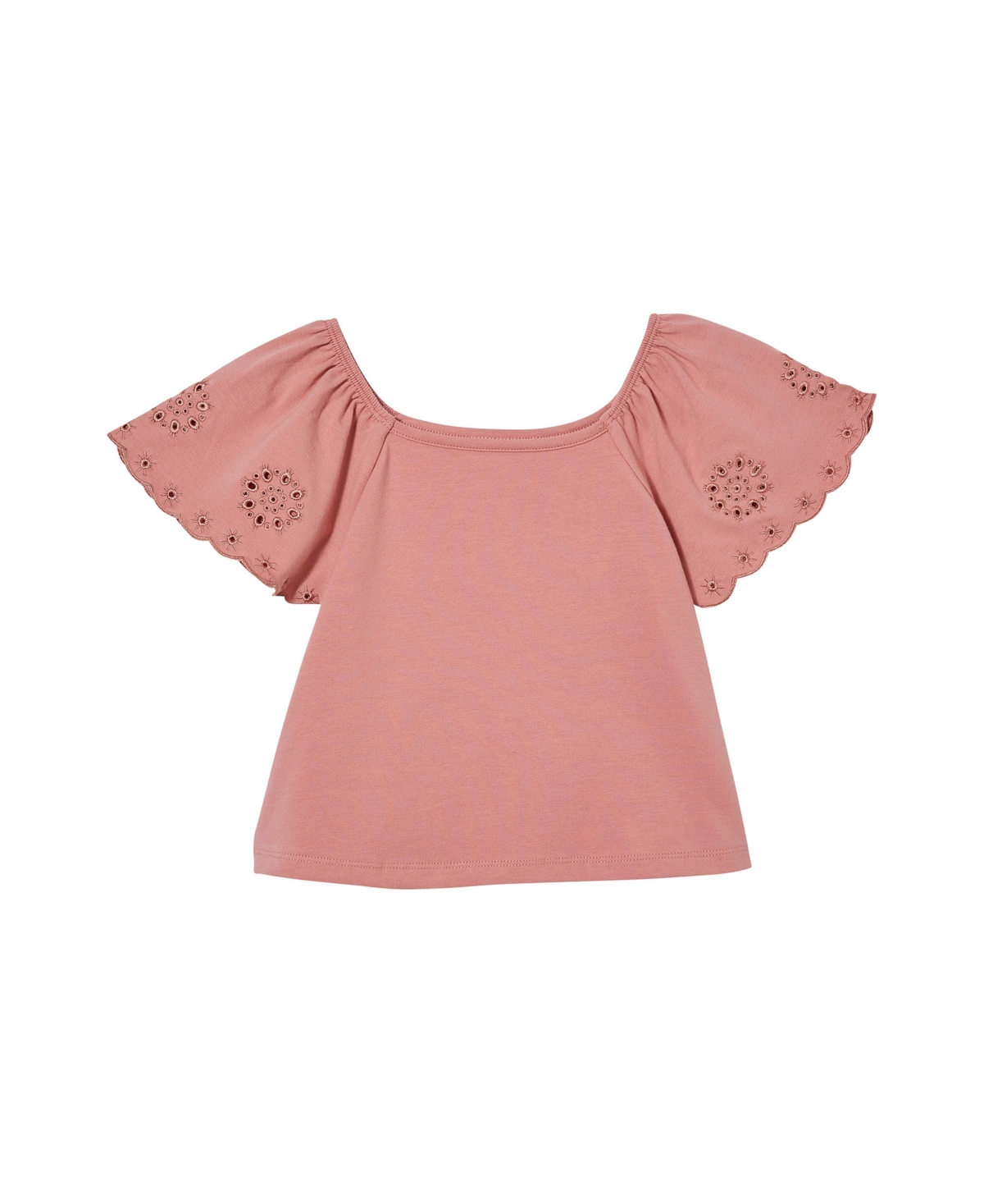 Cotton On Babies' Toddler Girls Ava Short Sleeve Top In Clay Pigeon