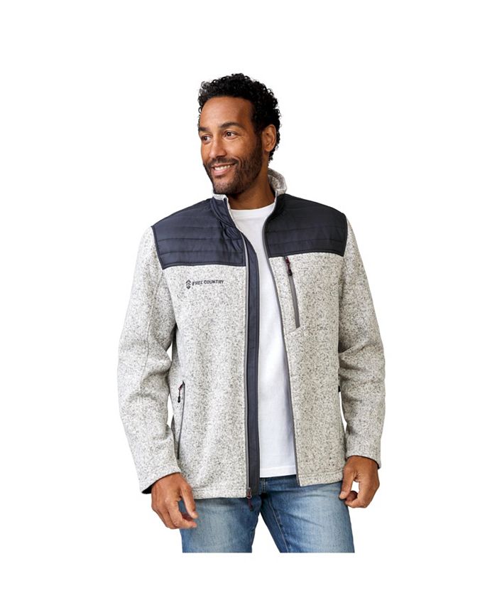 Free Country Men's Frore Sweater Knit Fleece Jacket Macy's