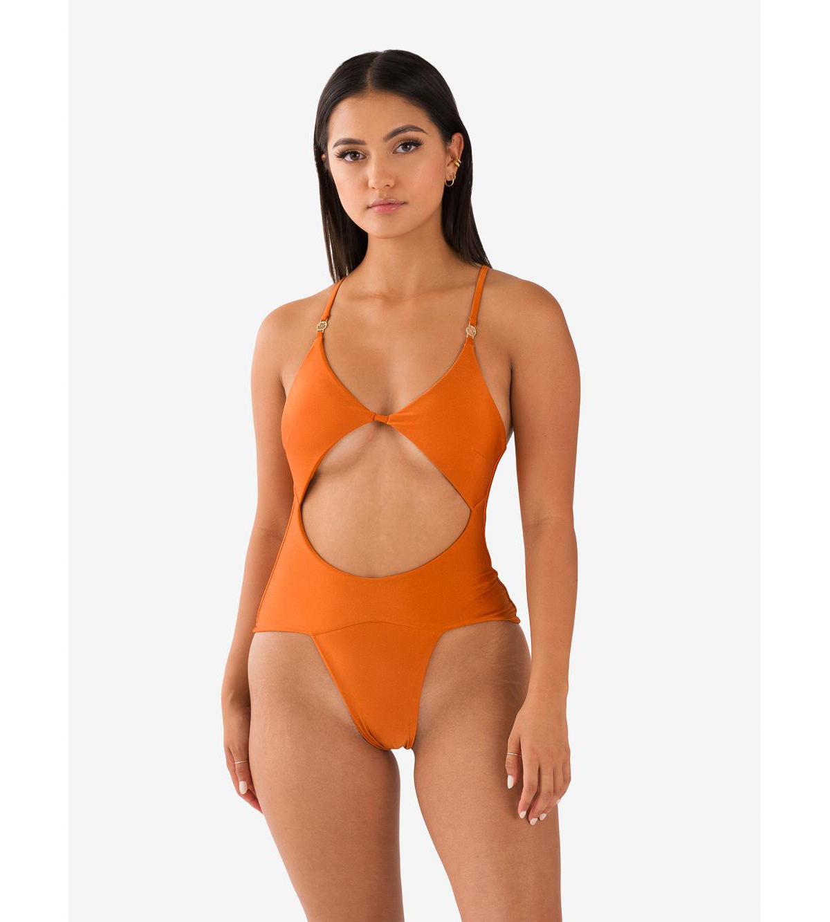 Women's Azure One-piece Swimsuit - Burnt orange