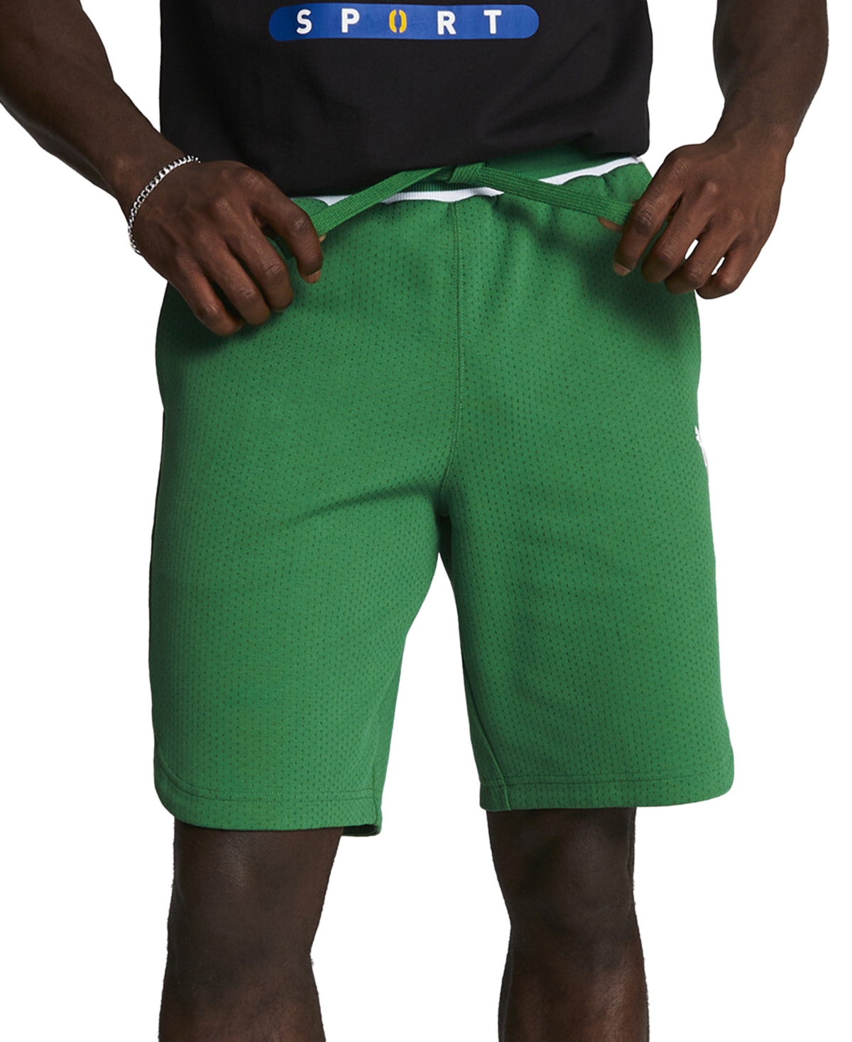 Shop Puma Men's Vintage Sport Tipped Textured 9" Shorts In Archive Green