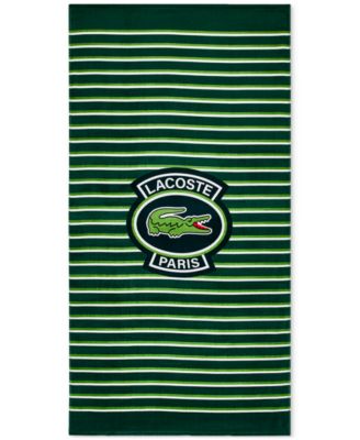 Logo Golf Striped Cotton Beach Towel