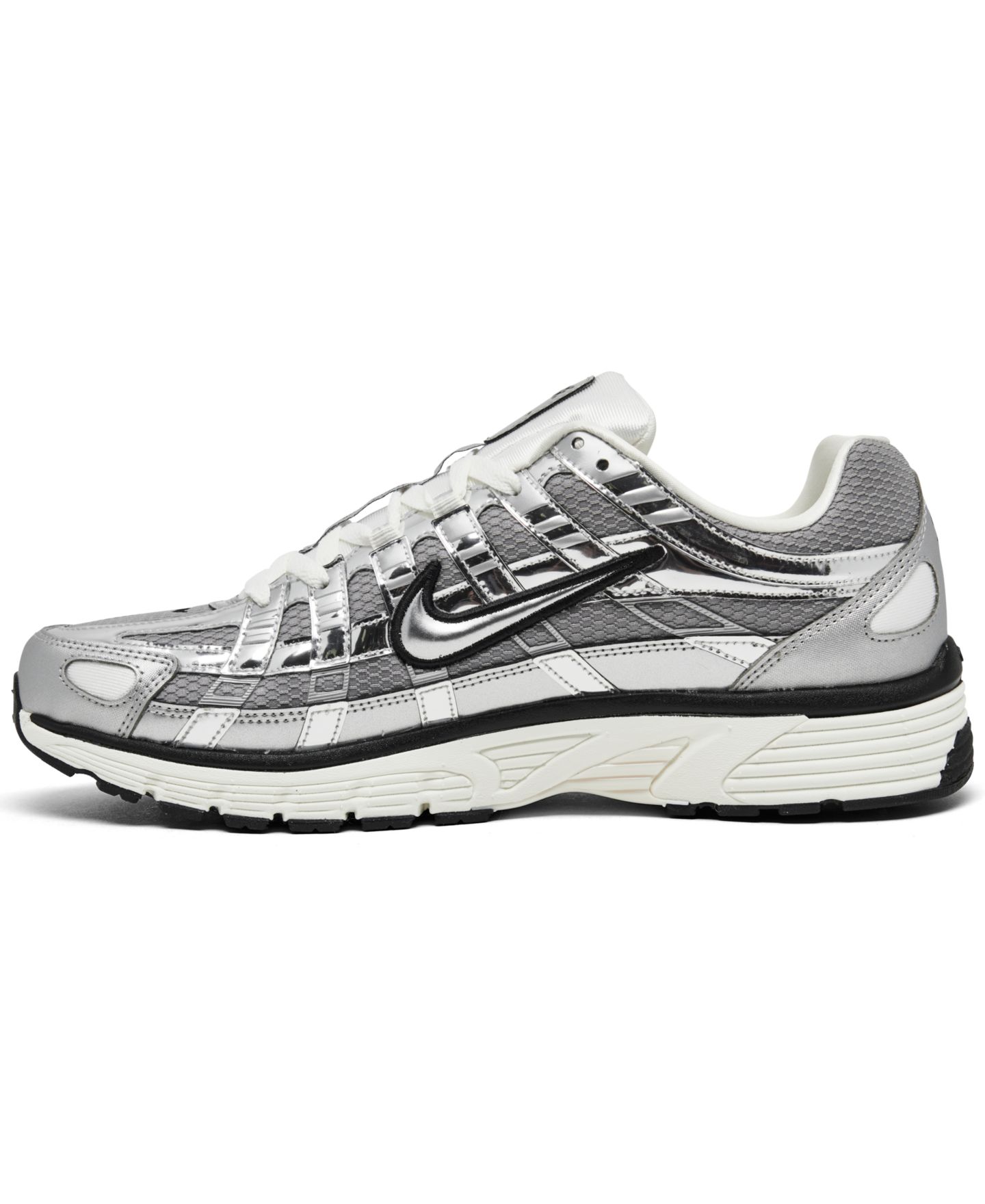 Мужские кроссовки Nike P-6000 Casual, цвет: Серебристый / Белый — фото 3