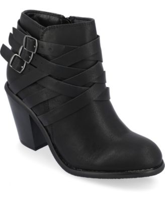 Journee Collection Women's Strap Boot - Macy's