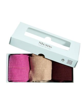 Women's Conscious Cotton Cashmere Italian Socks Box Of Three