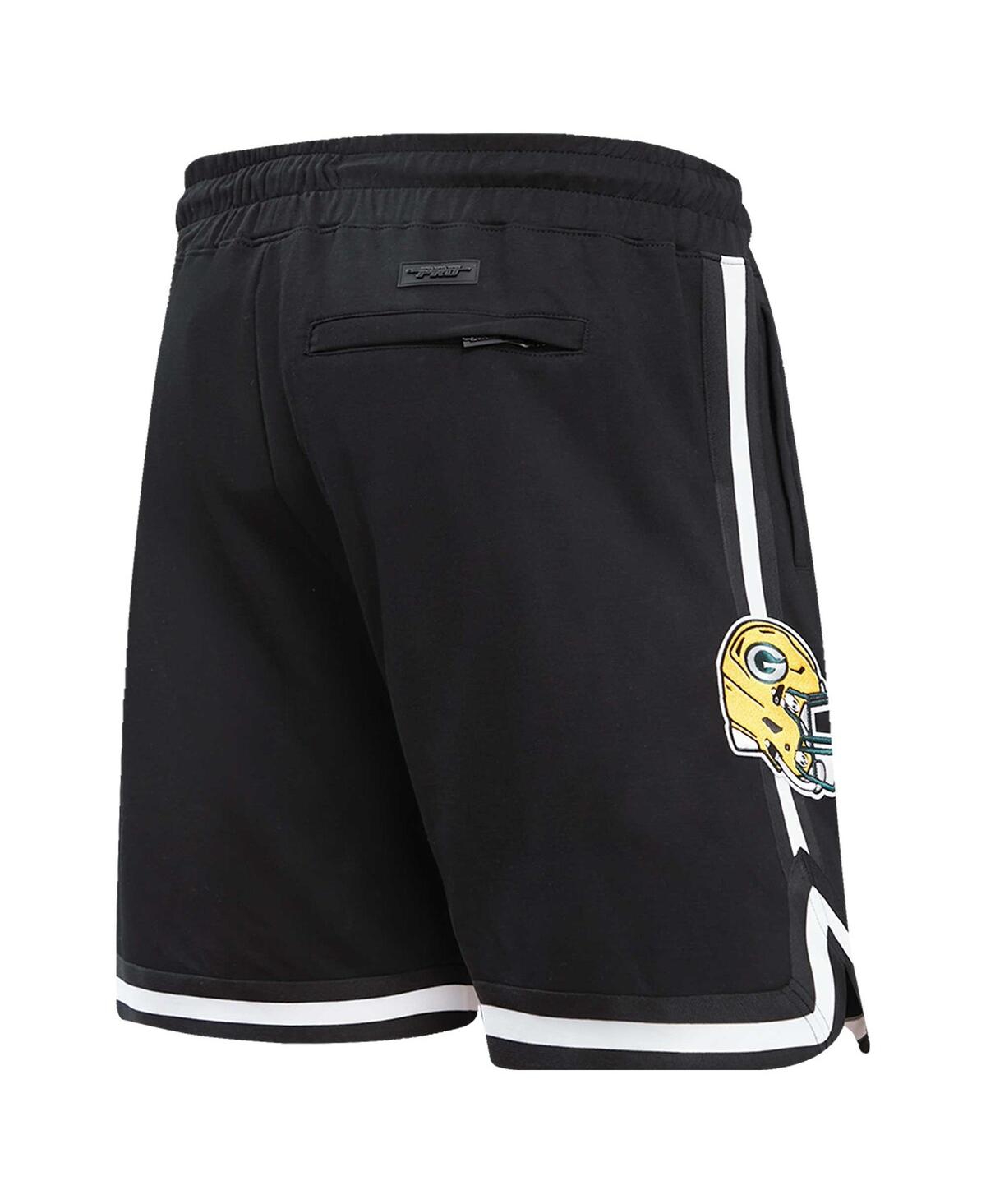 Men's Pro StandardGreen Bay Packers Classic Chenille Shorts - Black