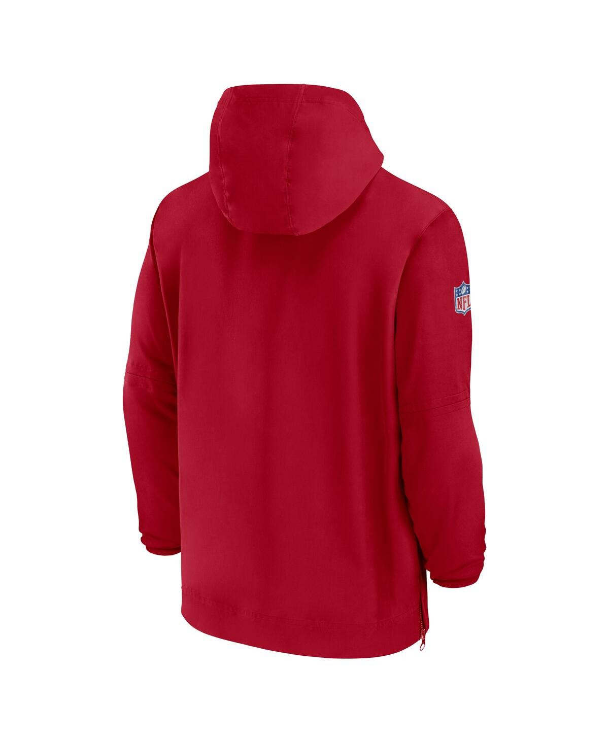 Men's NikeTampa Bay Buccaneers Sideline Half-Zip Hoodie - Red
