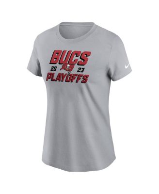 Women's Gray Tampa Bay Buccaneers 2023 NFL Playoffs Iconic T-shirt