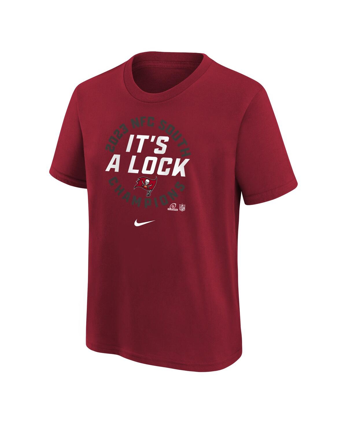 Big Boys NikeTampa Bay Buccaneers 2023 Nfc South Division Champions Locker Room Trophy Collection T-shirt - Red