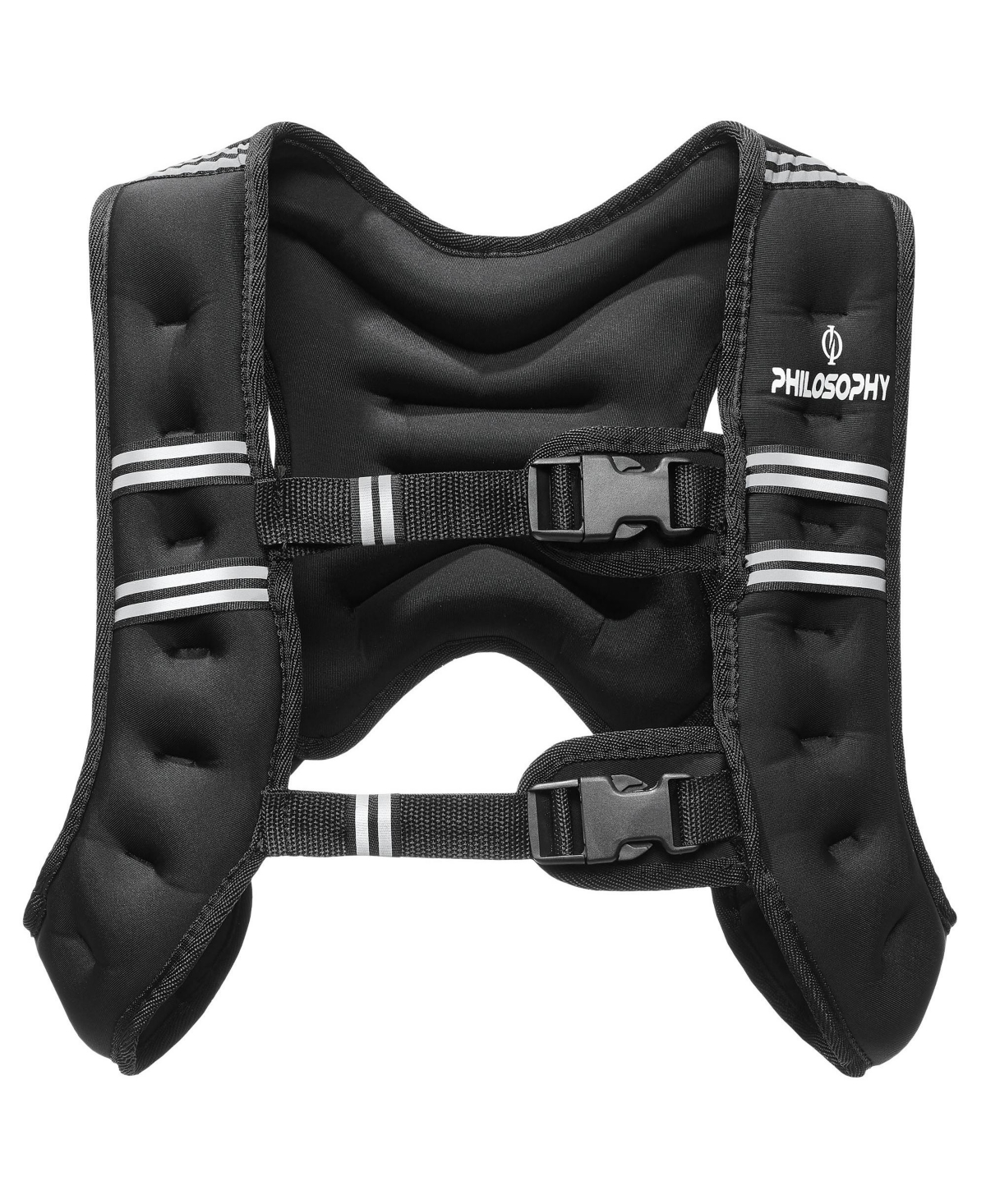 Weighted Workout Vest 6 Lb, Strength Training Fitness Body Weight Vest - Black
