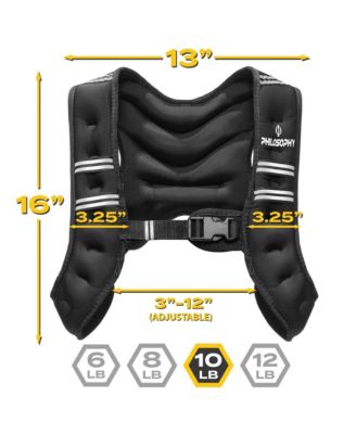 Weighted Workout Vest 10 LB, Strength Training Fitness Body Weight Vest