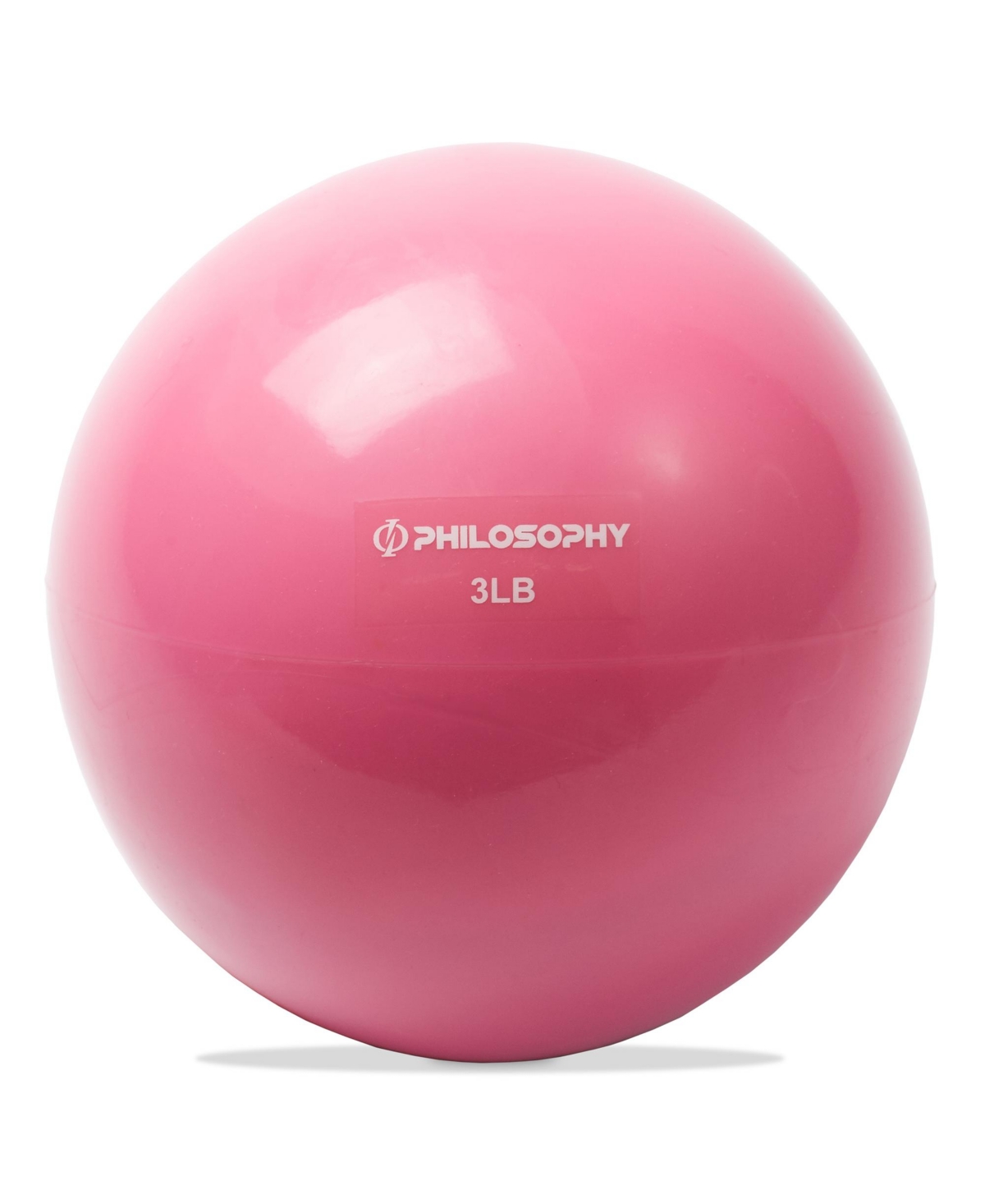 Toning Ball, 3 Lb, Pink - Soft Weighted Mini Medicine Ball - Pink
