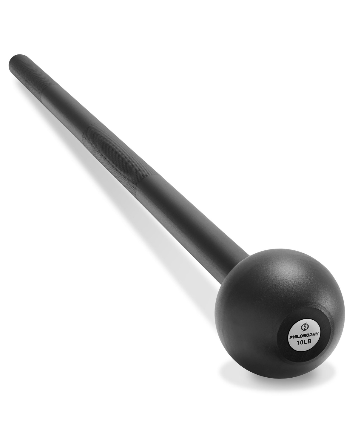 Steel Mace Bell 10 Lb, Mace Club for Strength Training, Functional Full Body Workouts - Black