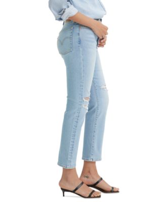 Women's Wedgie Straight-Leg High Rise Cropped Jeans