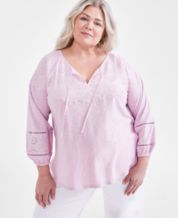  Plus Size Shirt For Women Summer Crew Round Neck Button  Basic Tops Oversized Short Sleeve Tie Dye Pink Stripes Henley Shirts Ladies  Loose Fit Tunic Blouse 5X 5XL 26W 28W