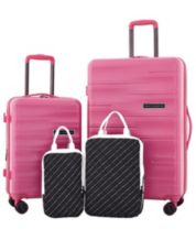 Pink hardside luggage hot sale