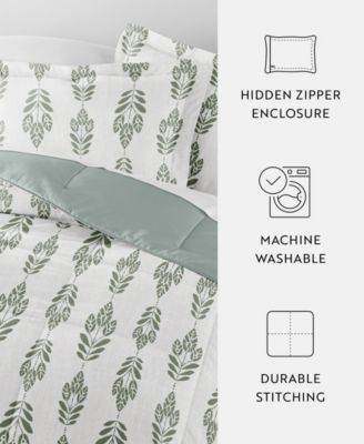 Folk Leaves 2-Piece Comforter Set, Twin/Twin XL