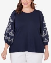 Ruby Rd. Plus Size Tapestry Sublimation Top - Macy's
