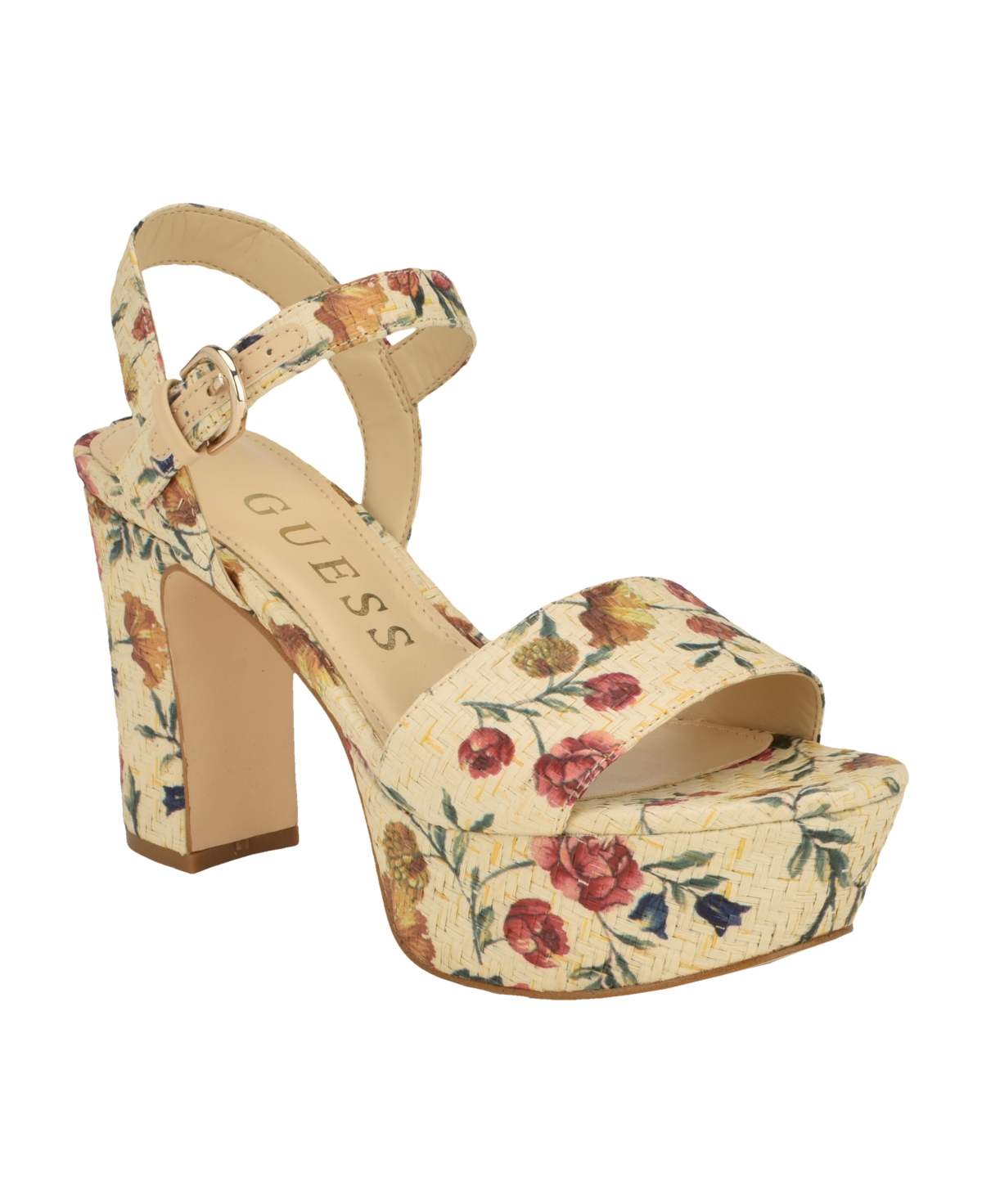 Women's Haldemiy Two Band Ankle Strap Platform Dress Sandals - Floral Multi