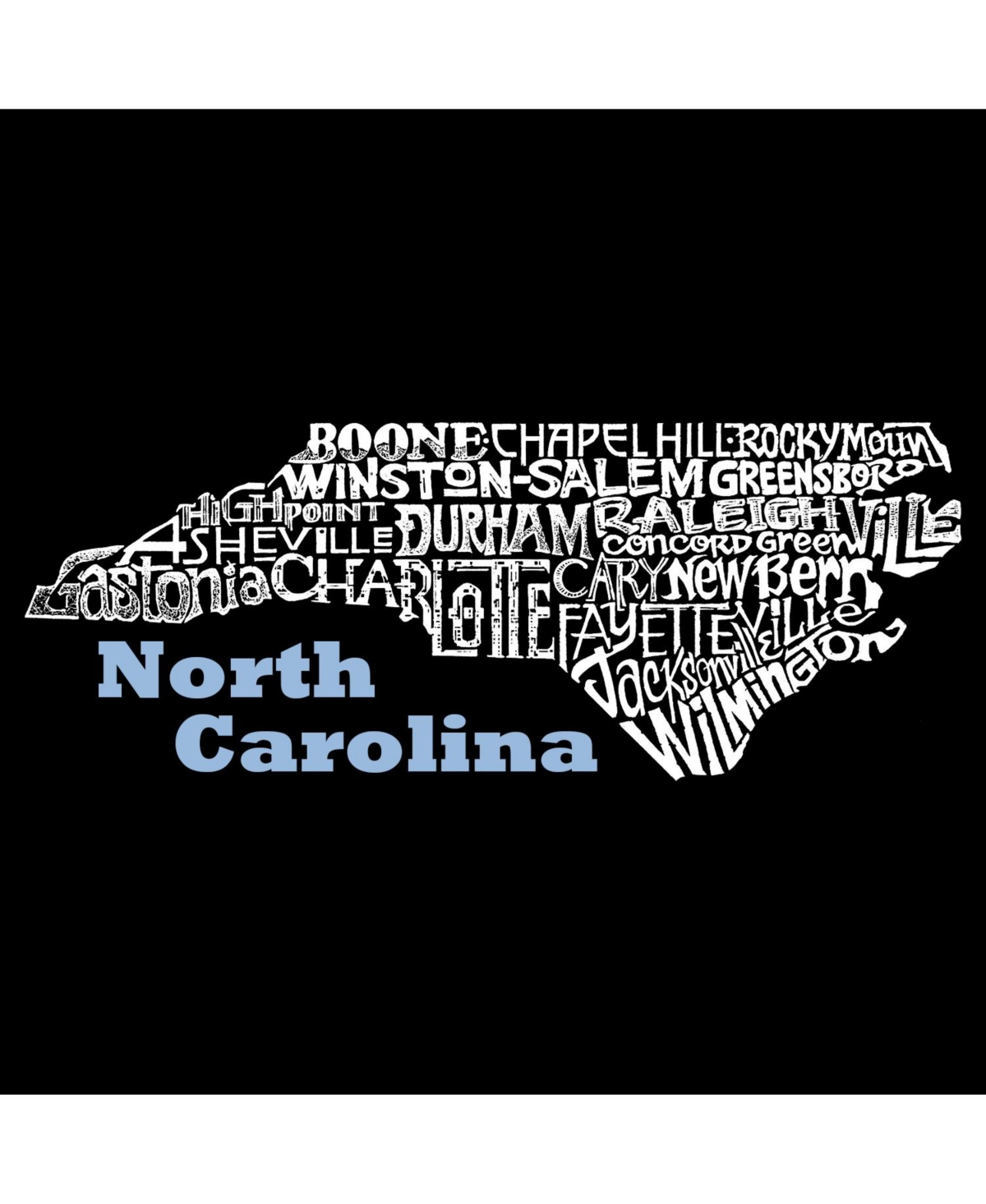 Boy's Word Art T-shirt - North Carolina