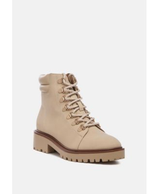 Womens shirly soft leather lace-up boots