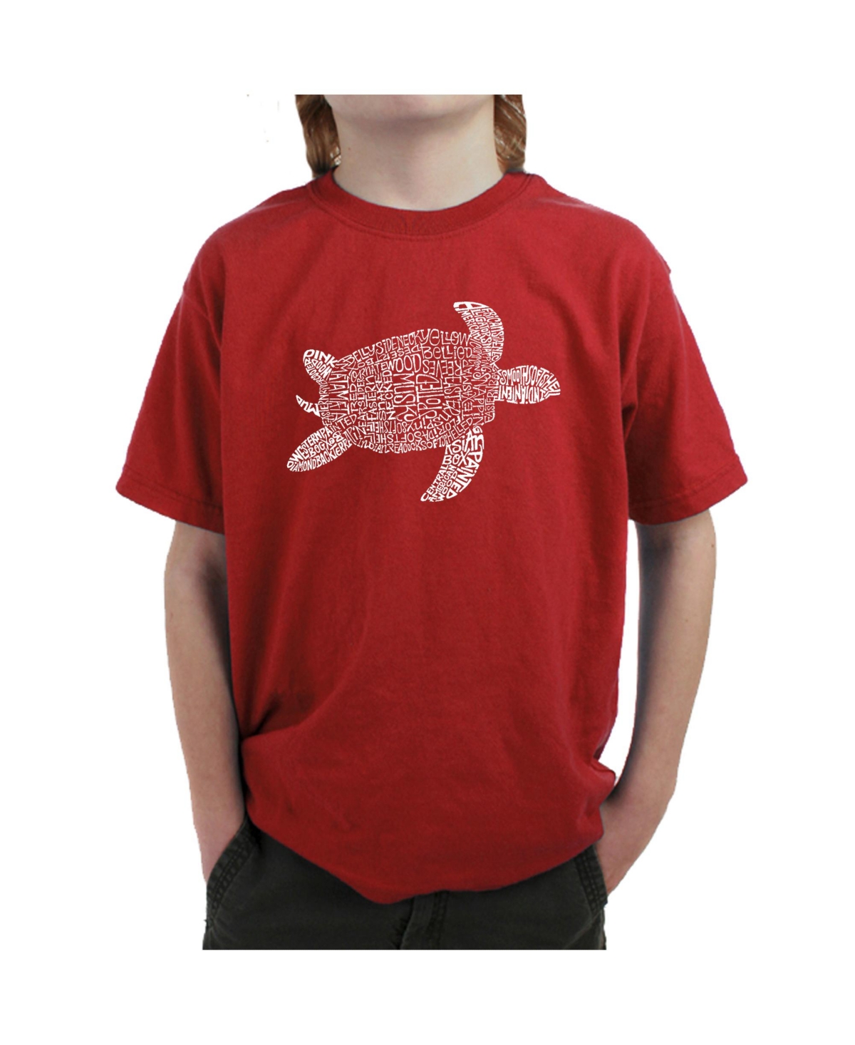 Boy's Word Art T-shirt - Turtle