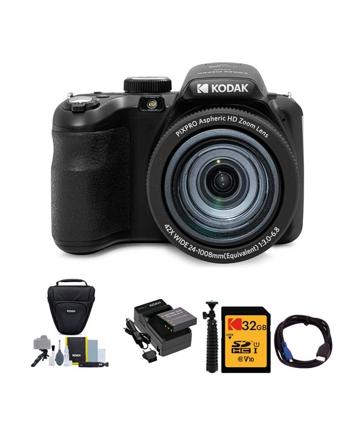PIXPRO AZ425 Astro Zoom 20MP Digital Camera (Black) with 32GB Card Bundle