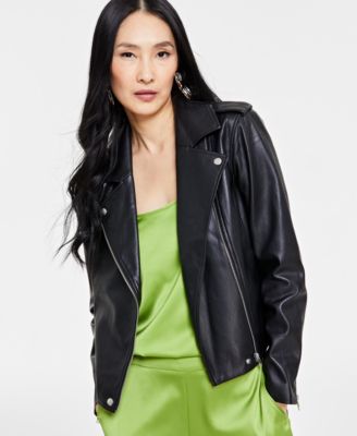 Women's Faux-Leather Jacket, Created for Macy's