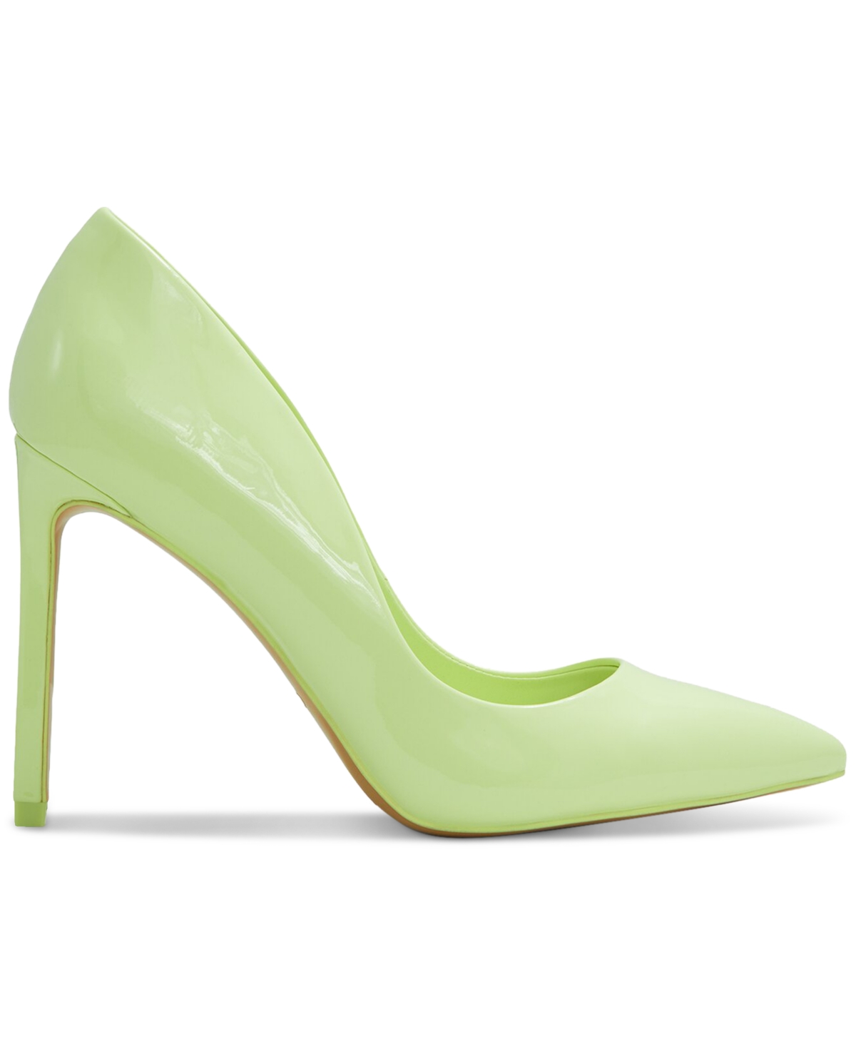 Shop Aldo Women's Lala Pointed Toe Stiletto Pumps In Light Green Patent