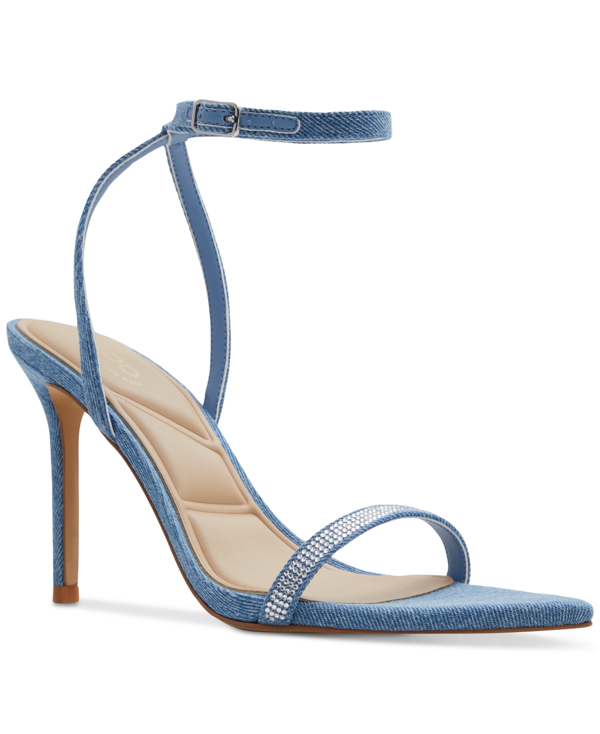 Shop Aldo Women's Tulipa Ankle-strap Stiletto Dress Sandals In Medium Blue