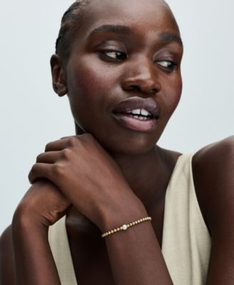 14K Gold-Plated Timeless Treated Freshwater Cultured Pearl Beads Bracelet