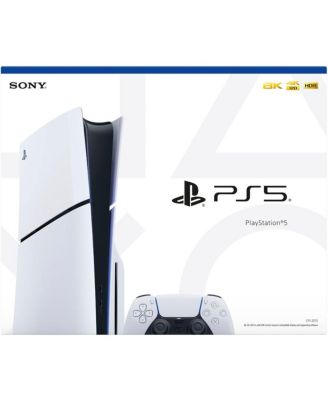 - PlayStation 5 Slim Console - White With Accessories & White Controller (Total 2 Controllers Included)