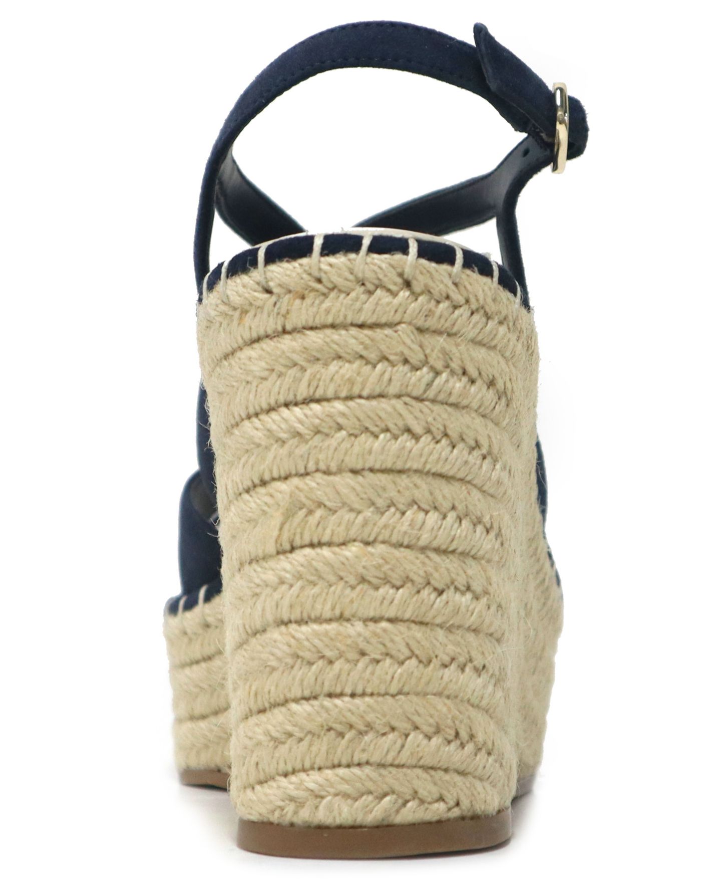 Женские сандалии Kenneth Cole New York Solace Espadrille Platform Wedge, цвет: Тёмно-синий замшевый — фото 3