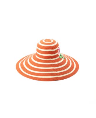 Women's Embroidered Flower Sunhat