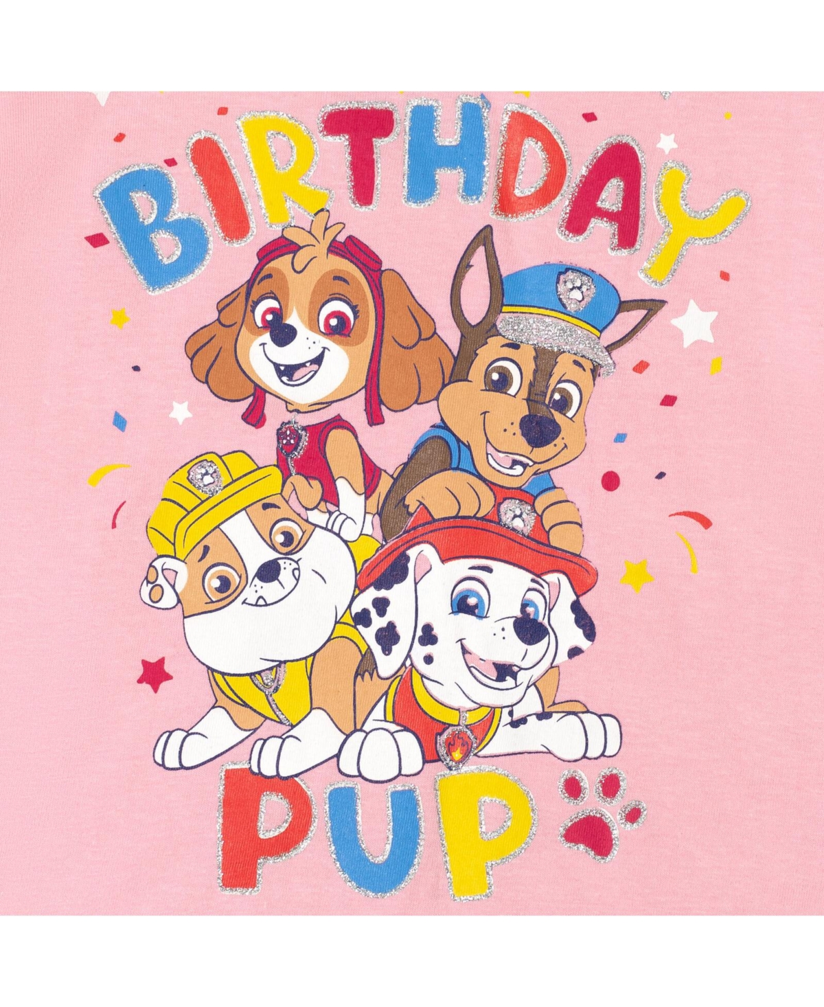 Paw Patrol Toddler Girls Skye Rubble Chase Marshall Birthday T-Shirt