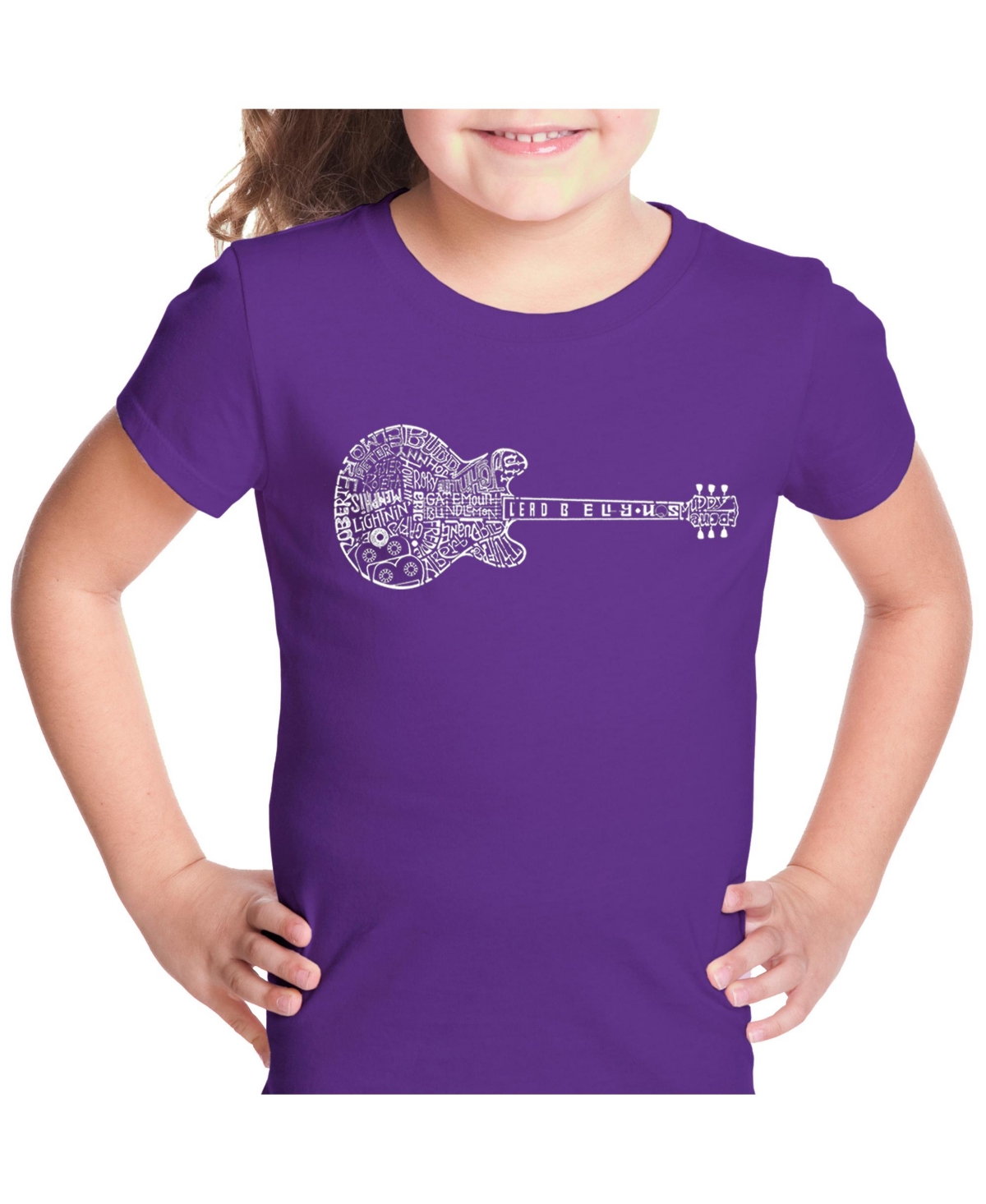 Girl's Word Art T-shirt - Blues Legends
